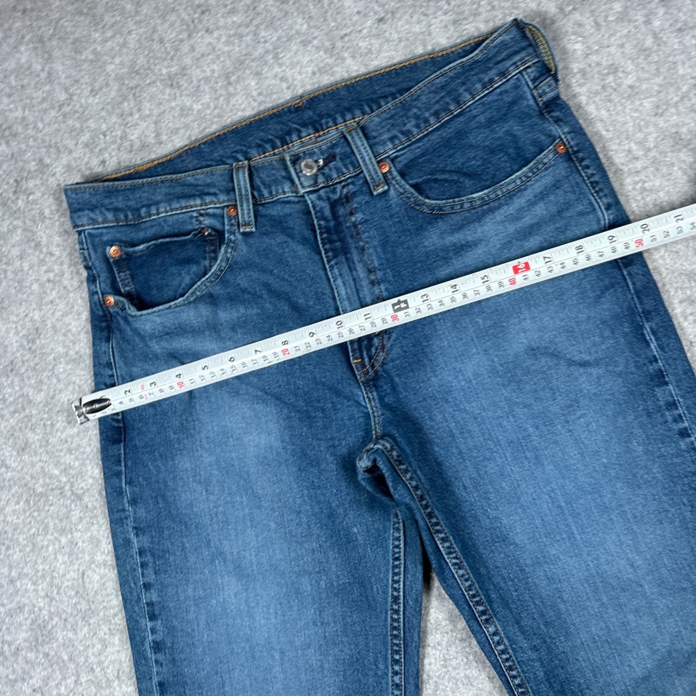 Levi's Denim Jeans Mens 34x32 Blue 514 Straight Fit Casual Workwear Classic - Picture 3 of 16